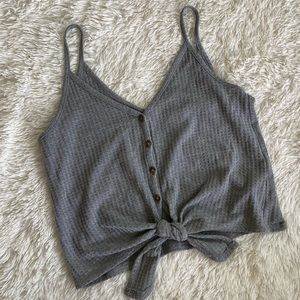 ☀️WILD FABLE | Gray Waffle Tank